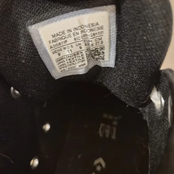 Converse Chuck Taylor All Star Black & White High Top Sneakers - Picture 2 of 4